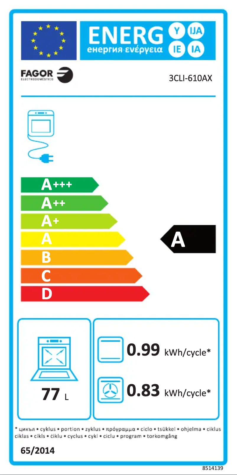 Image de la première page du manuel de l'appareil 3CLI-610AX
