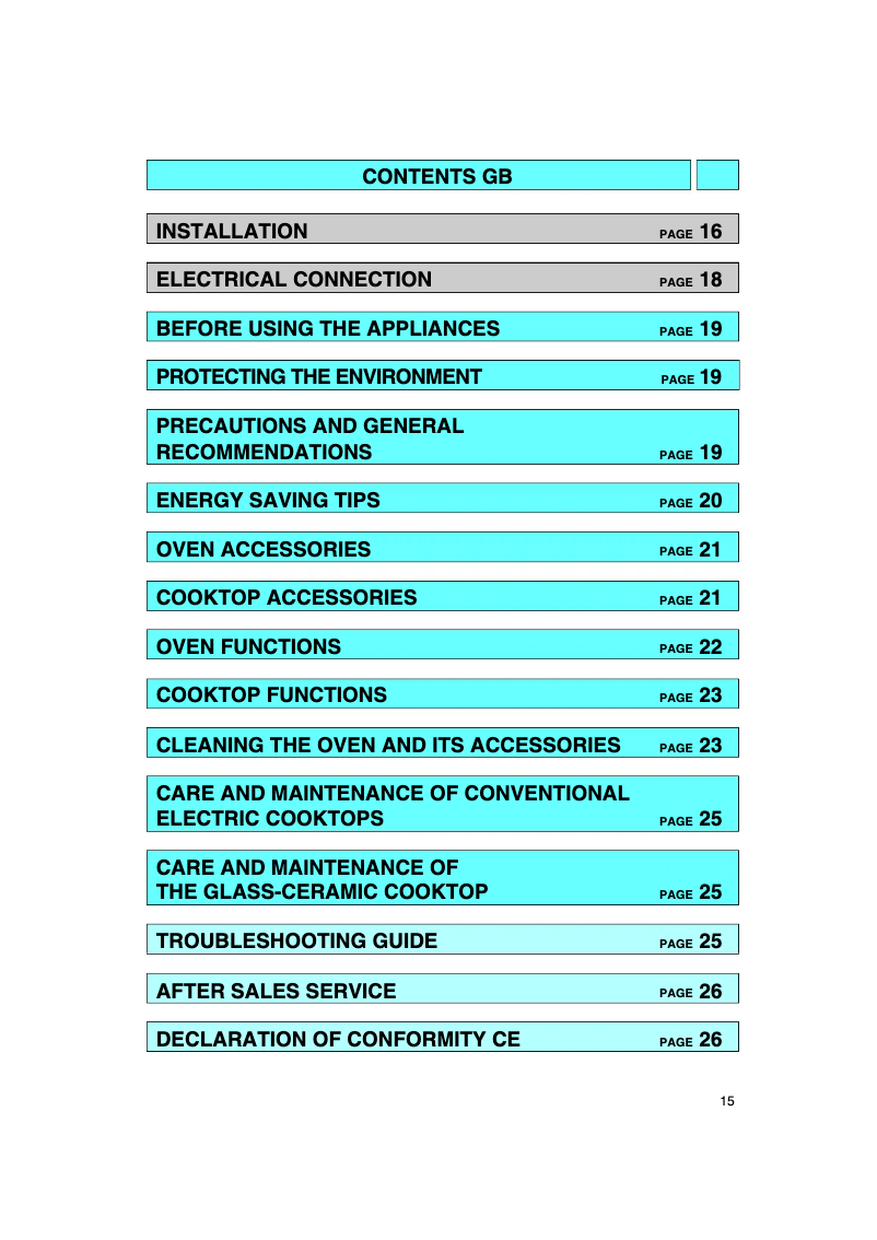 Page 1 de la notice Manuel utilisateur Whirlpool AKZ 202 WH
