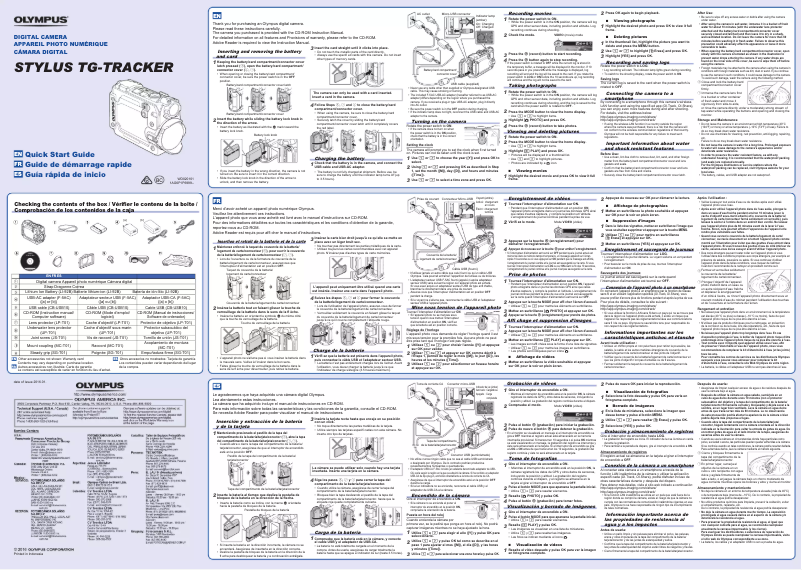 Image de la première page du manuel de l'appareil Tough TG-Tracker
