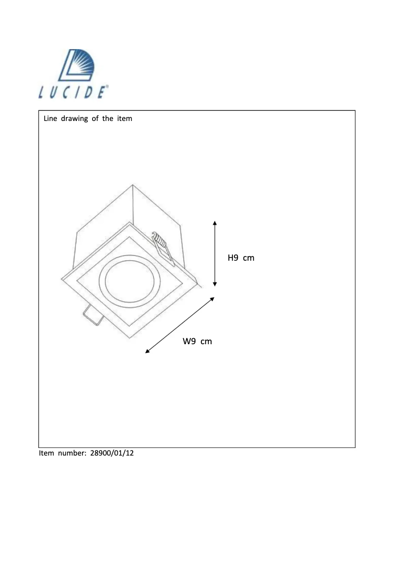 Page 1 de la notice Manuel utilisateur Lucide Chimney