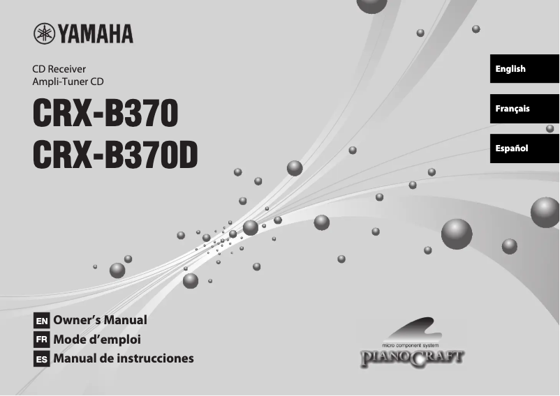 Page 1 de la notice Manuel utilisateur Yamaha CRX-B370