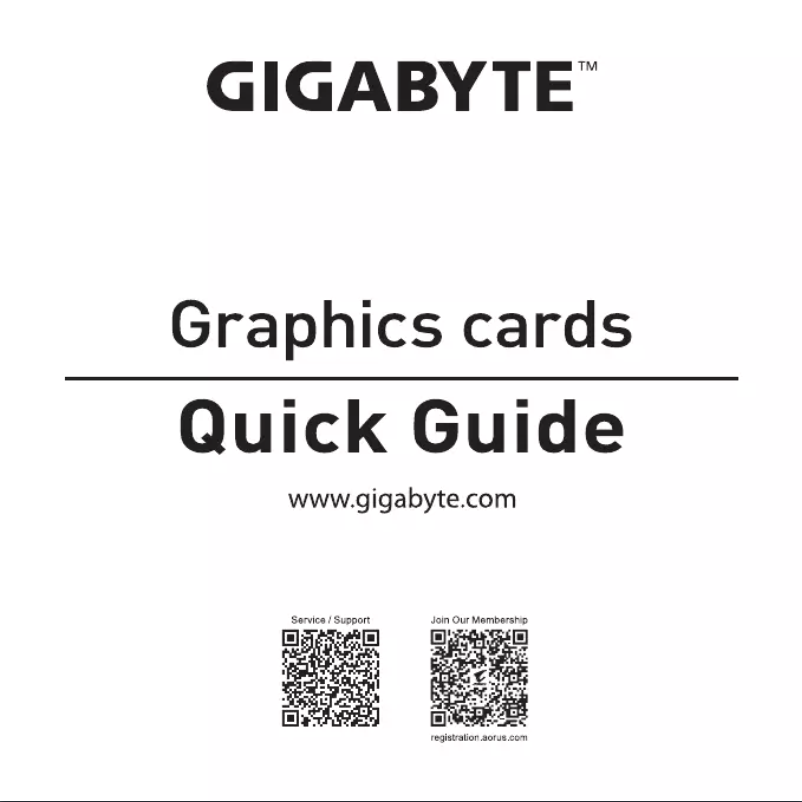 Page 1 de la notice Manuel utilisateur Gigabyte Radeon RX 7600 GAMING OC 8G