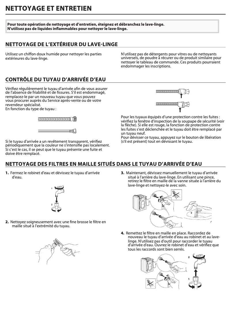 Página 1 del manual Manual de uso y mantenimiento Whirlpool FFS 9258 SB FR