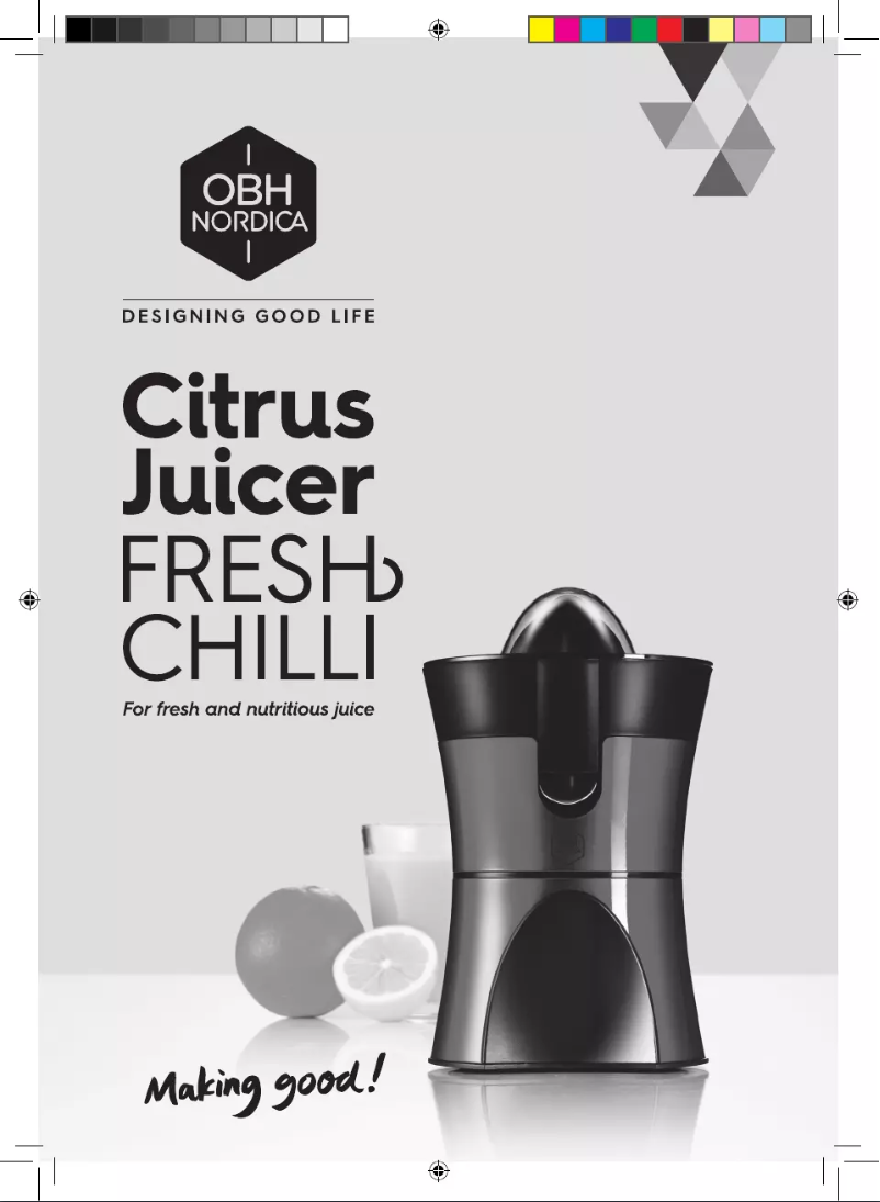 Page 1 de la notice Manuel utilisateur OBH Nordica Fresh Chilli 6755