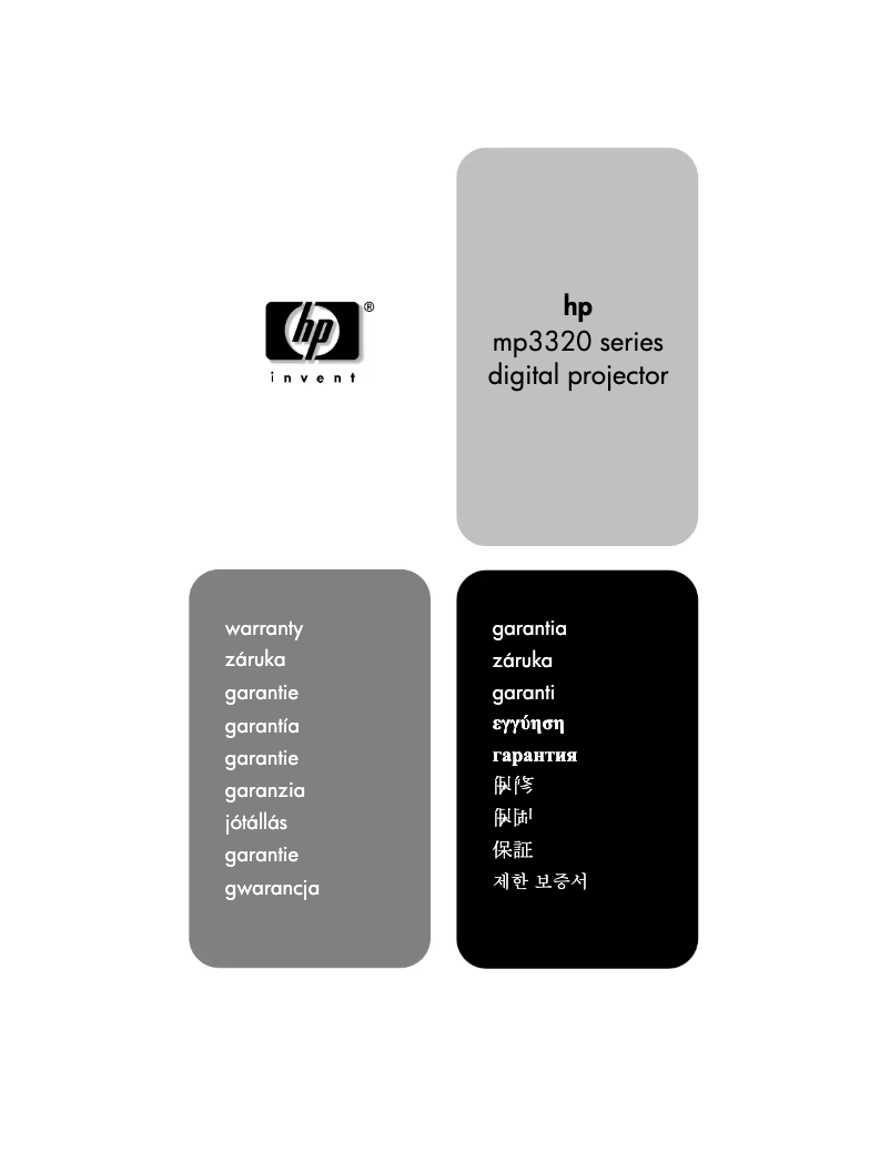 Image de la première page du manuel de l'appareil MP3320