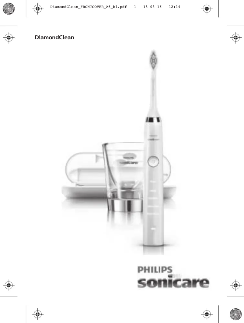 Page 1 de la notice Manuel utilisateur Philips Sonicare DiamondClean HX9393