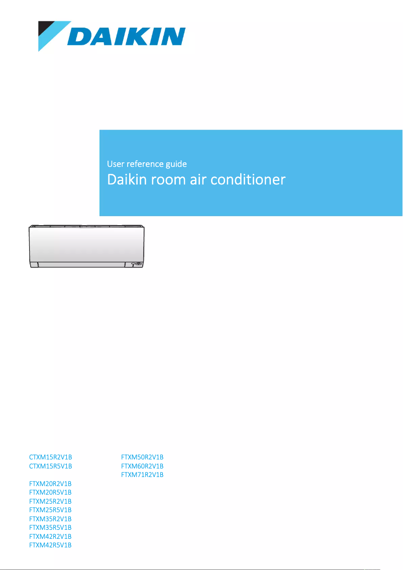 Page n°1 - Manuel utilisateur Daikin FTXM42R2V1B