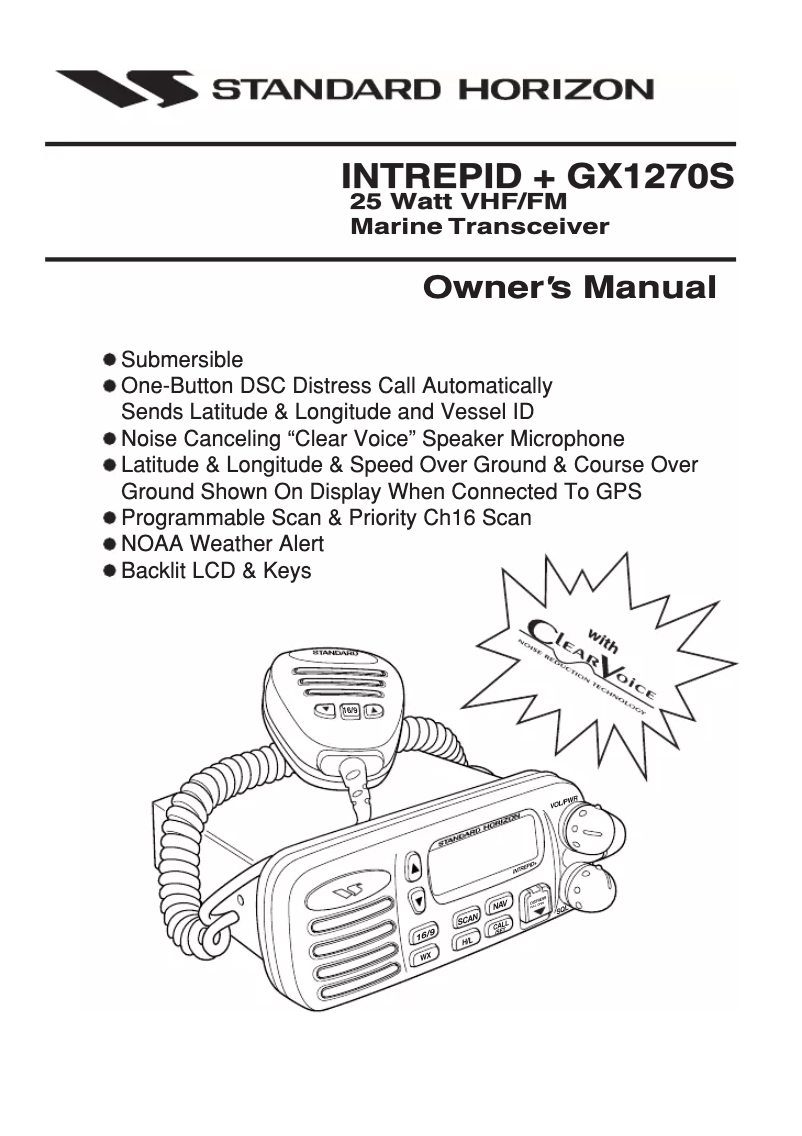 Imagen de la primera página del manual del dispositivo Intrepid GX1270S