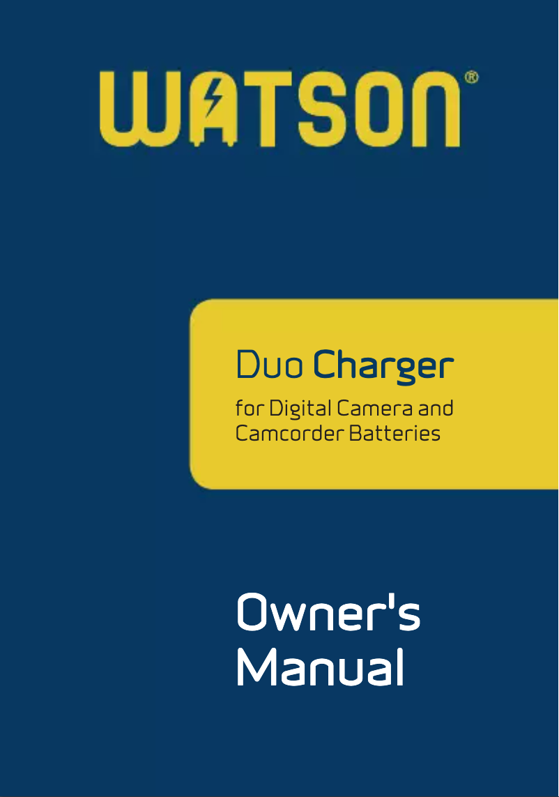 Page 1 de la notice Manuel utilisateur Watson DX-4237