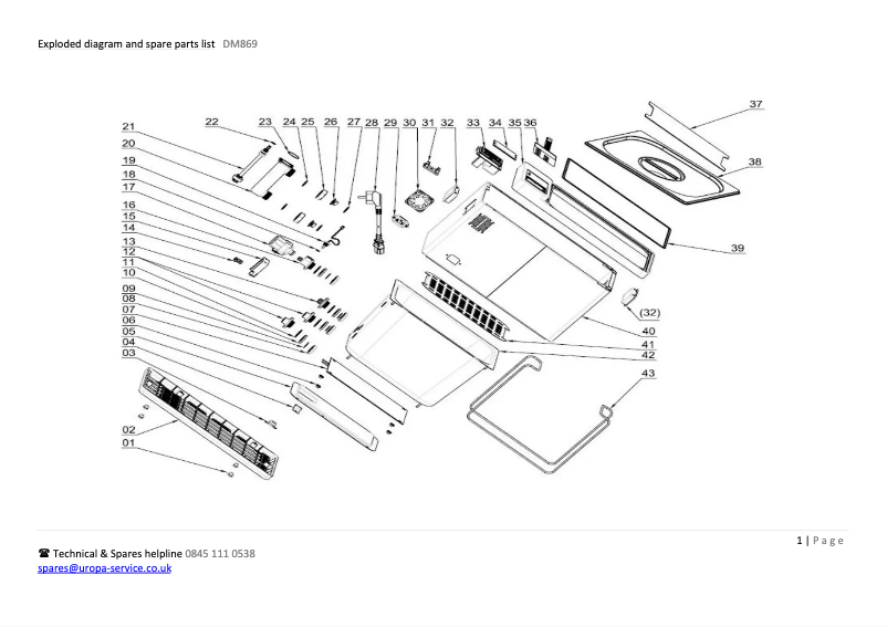 Page n°1 - Schéma de câblage Buffalo DM869