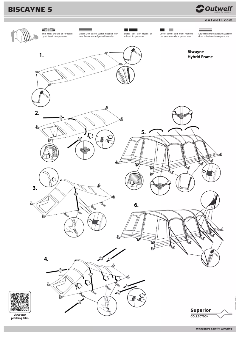 Página 1 del manual Manual de usuario Outwell Superior Biscayne 5