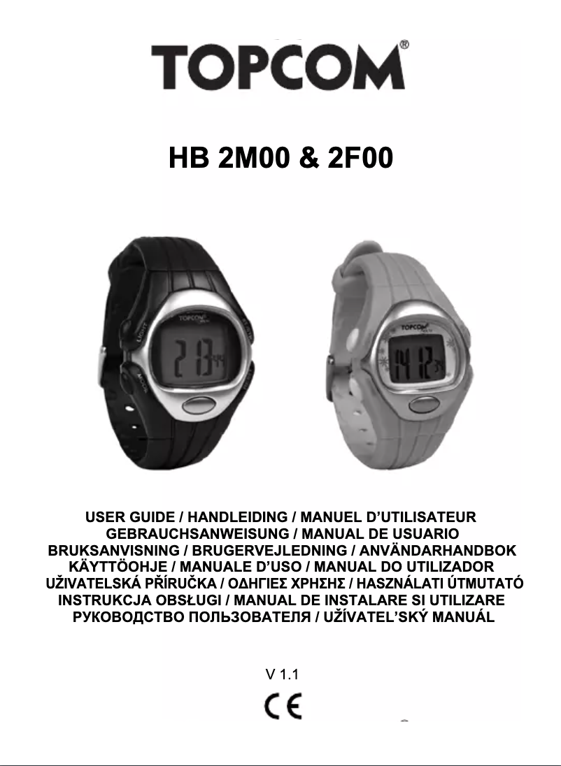 Image de la première page du manuel de l'appareil HB 2M00