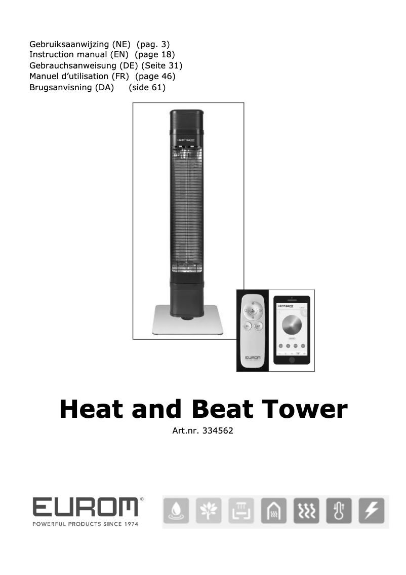Image de la première page du manuel de l'appareil Heat and Beat Tower