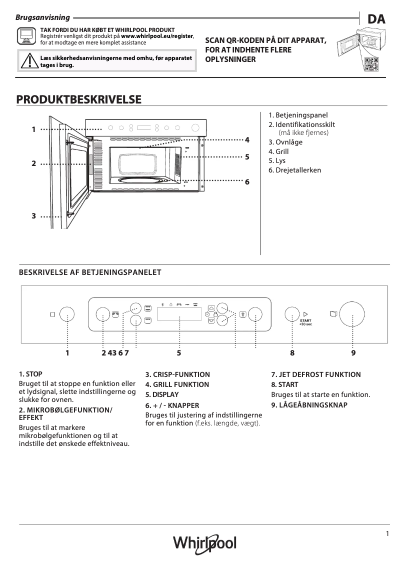 Image de la première page du manuel de l'appareil AMW 442/NB