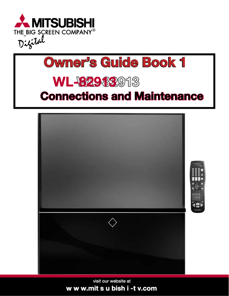 Page 1 de la notice Manuel utilisateur Mitsubishi WL-82913