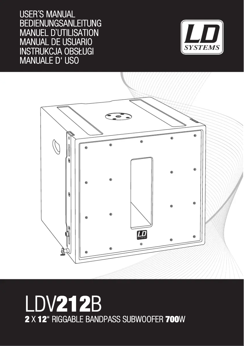 Image de la première page du manuel de l'appareil V 212 SUB