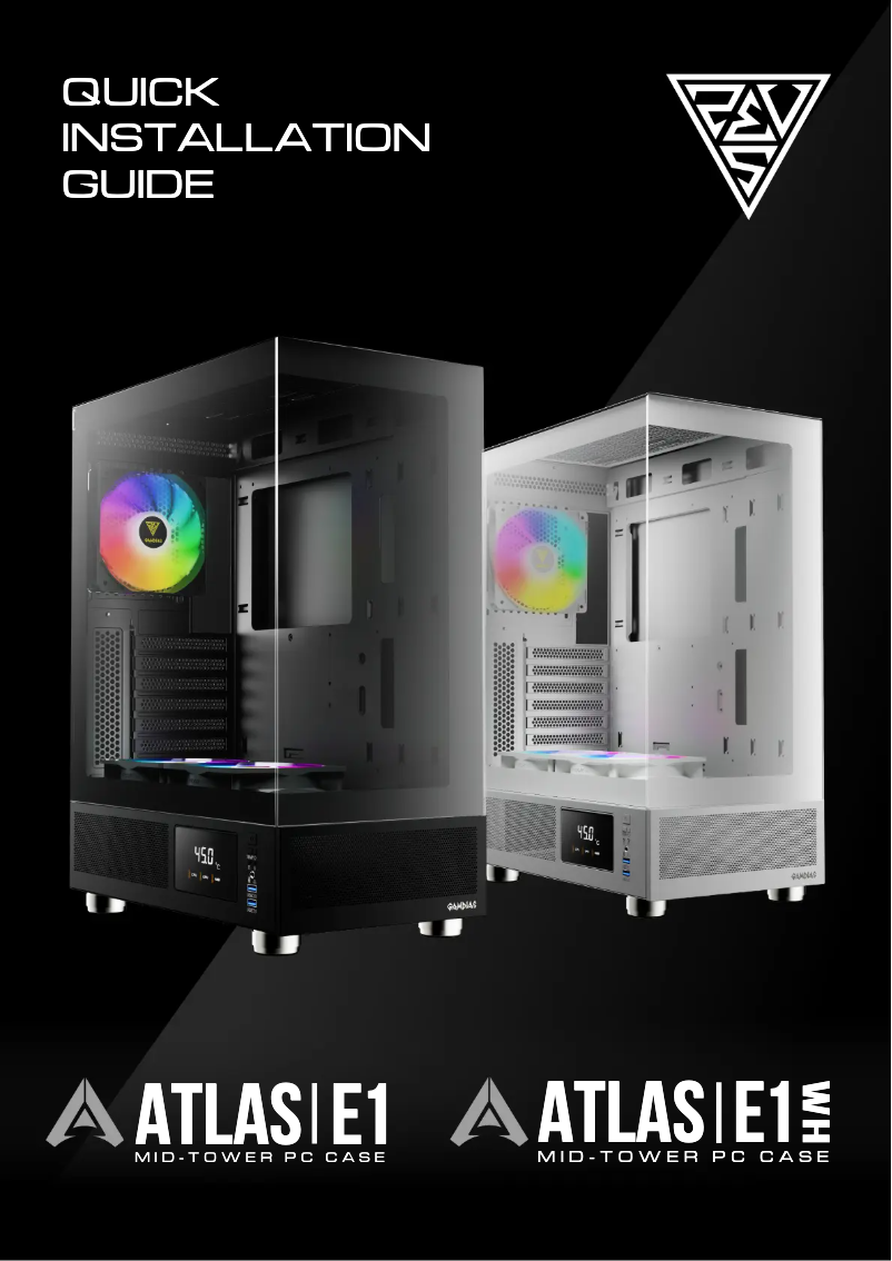 Page 1 de la notice Manuel utilisateur Gamdias Atlas E1