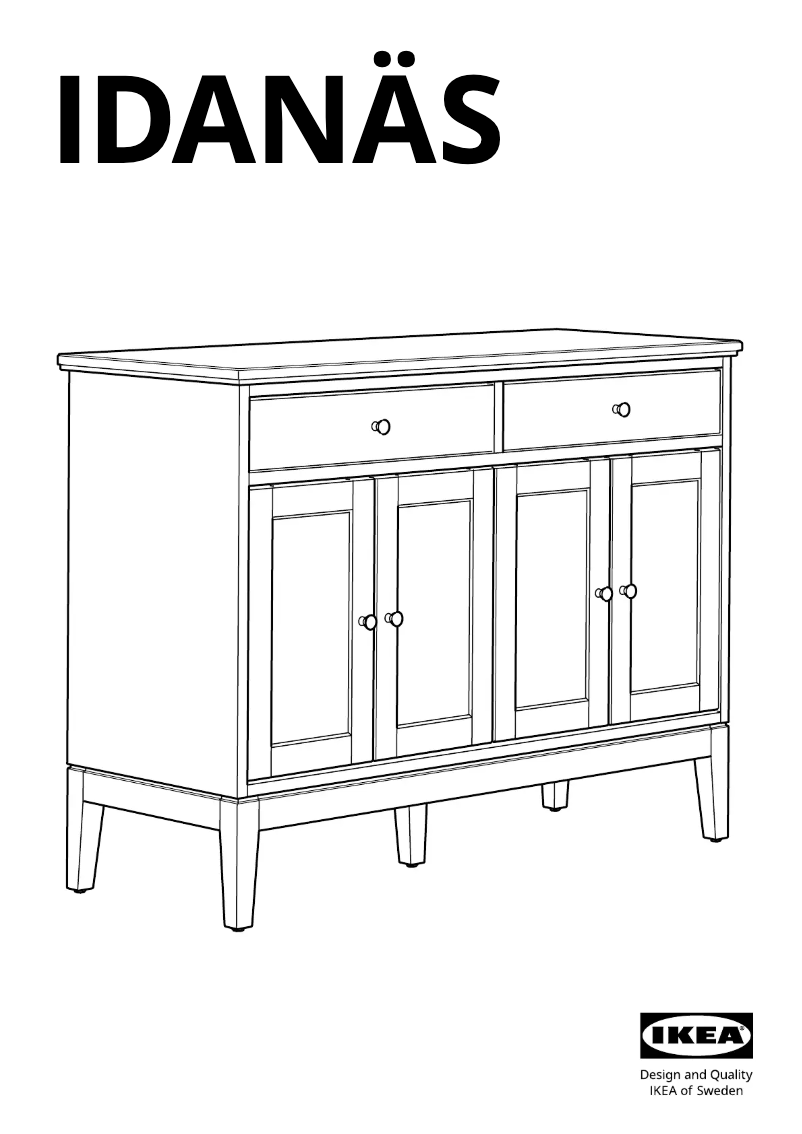 Página 1 del manual Manual de usuario Ikea IDANÄS 805.096.26