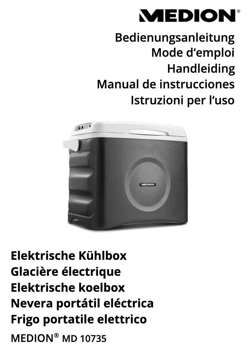 Page n°1 - Manuel utilisateur Medion MD 10735
