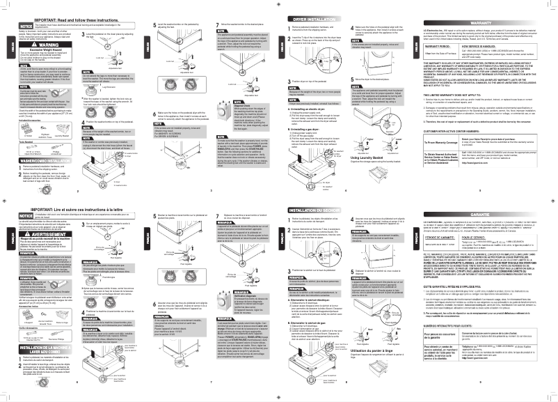 Image de la première page du manuel de l'appareil WDP6V