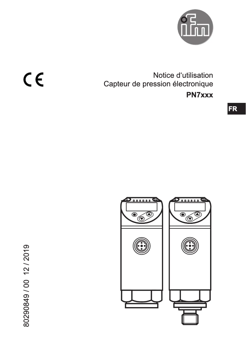 Page n°1 - Manuel utilisateur IFM PN7015