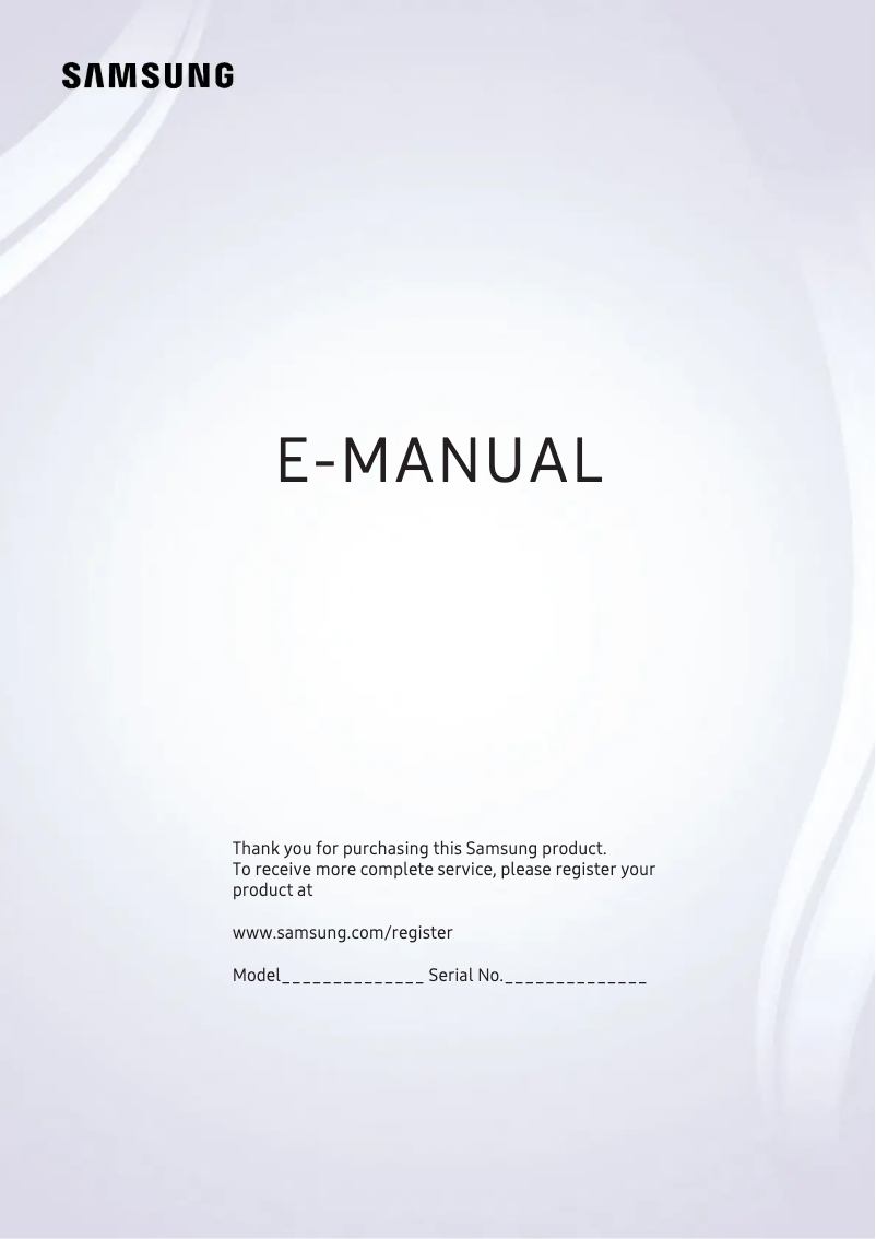 Page 1 de la notice Manuel utilisateur Samsung UA49MU8800J