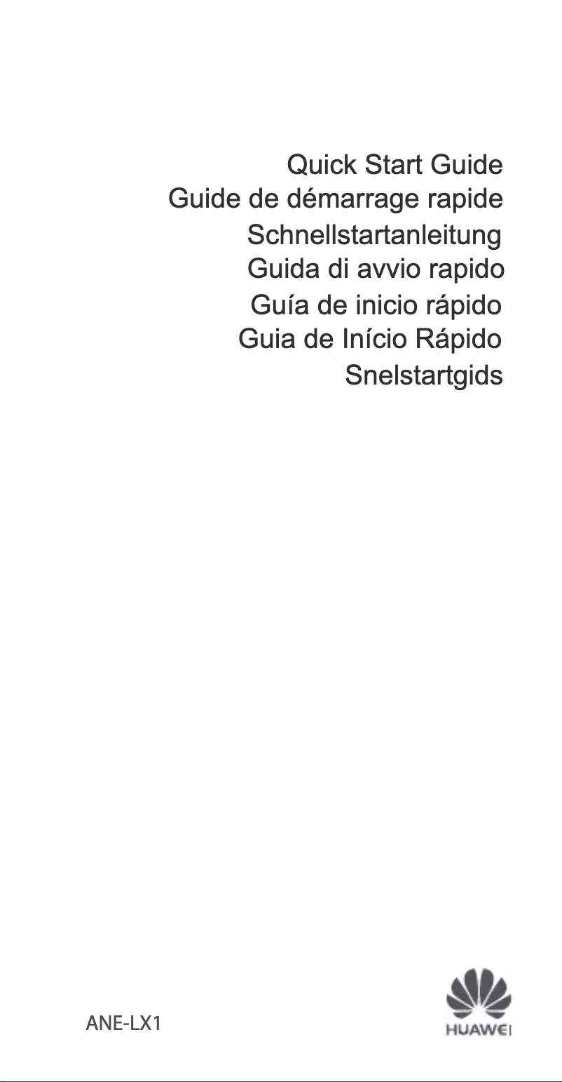 Imagen de la primera página del manual del dispositivo P20 Lite