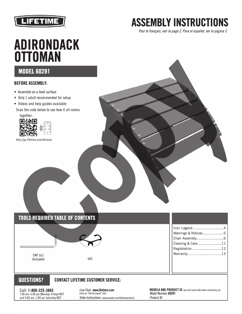 Image de la première page du manuel de l'appareil 60291