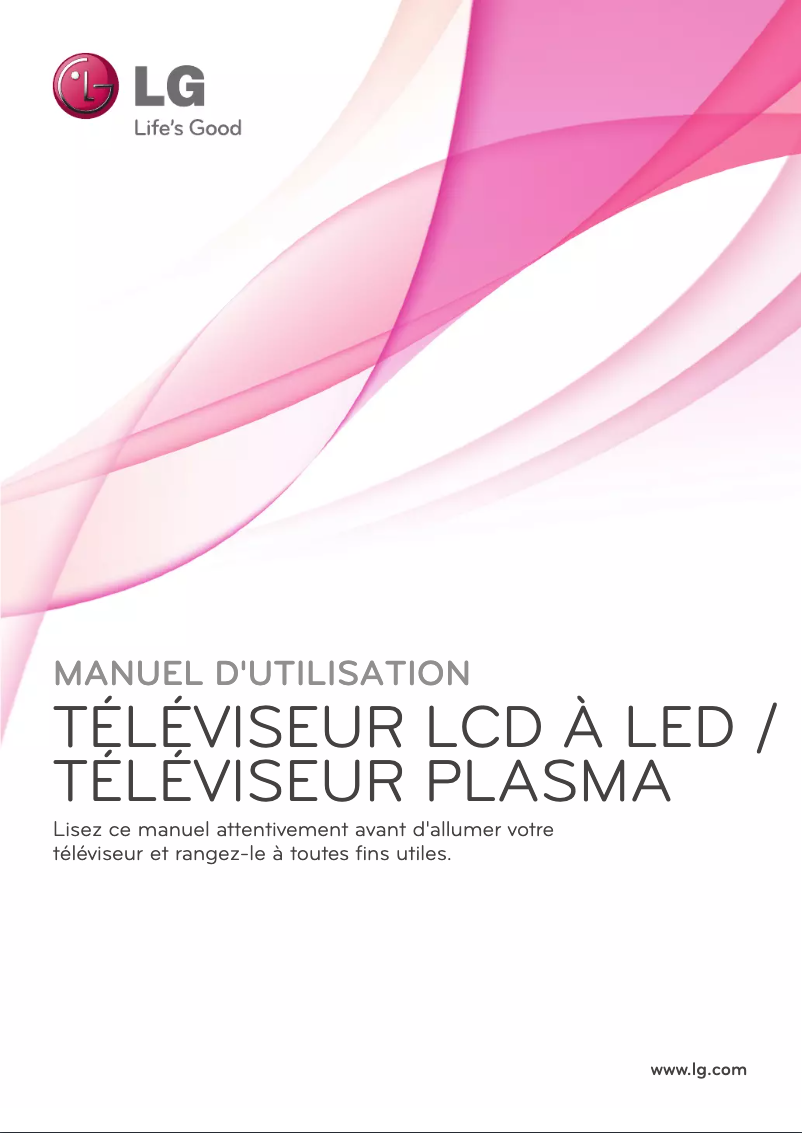 Page n°1 - Manuel utilisateur LG 60PZ950