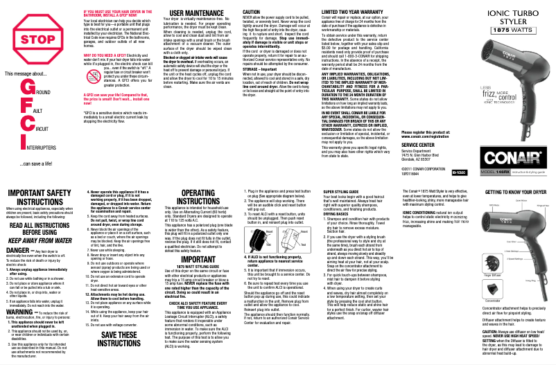 Image de la première page du manuel de l'appareil 146NX