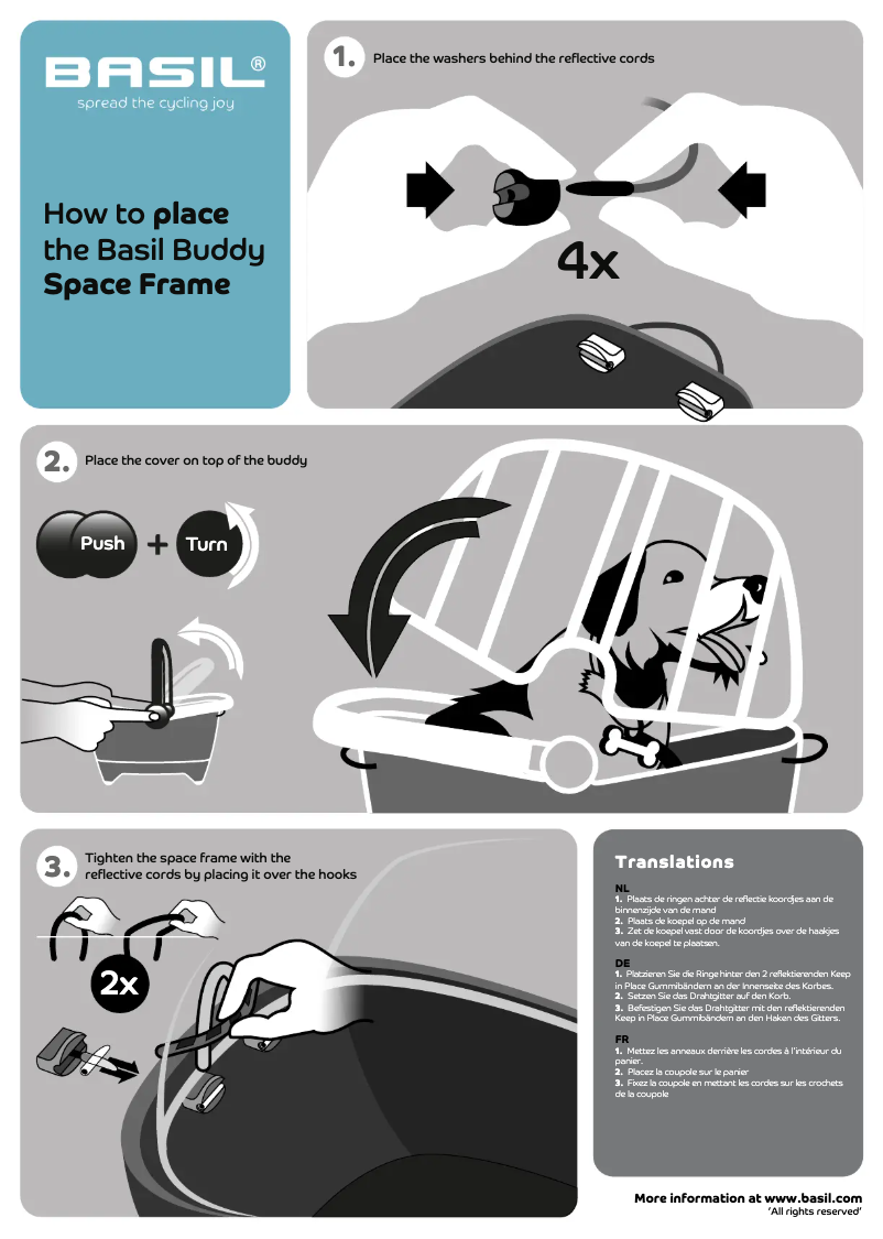 Page 1 de la notice Manuel utilisateur Basil Buddy