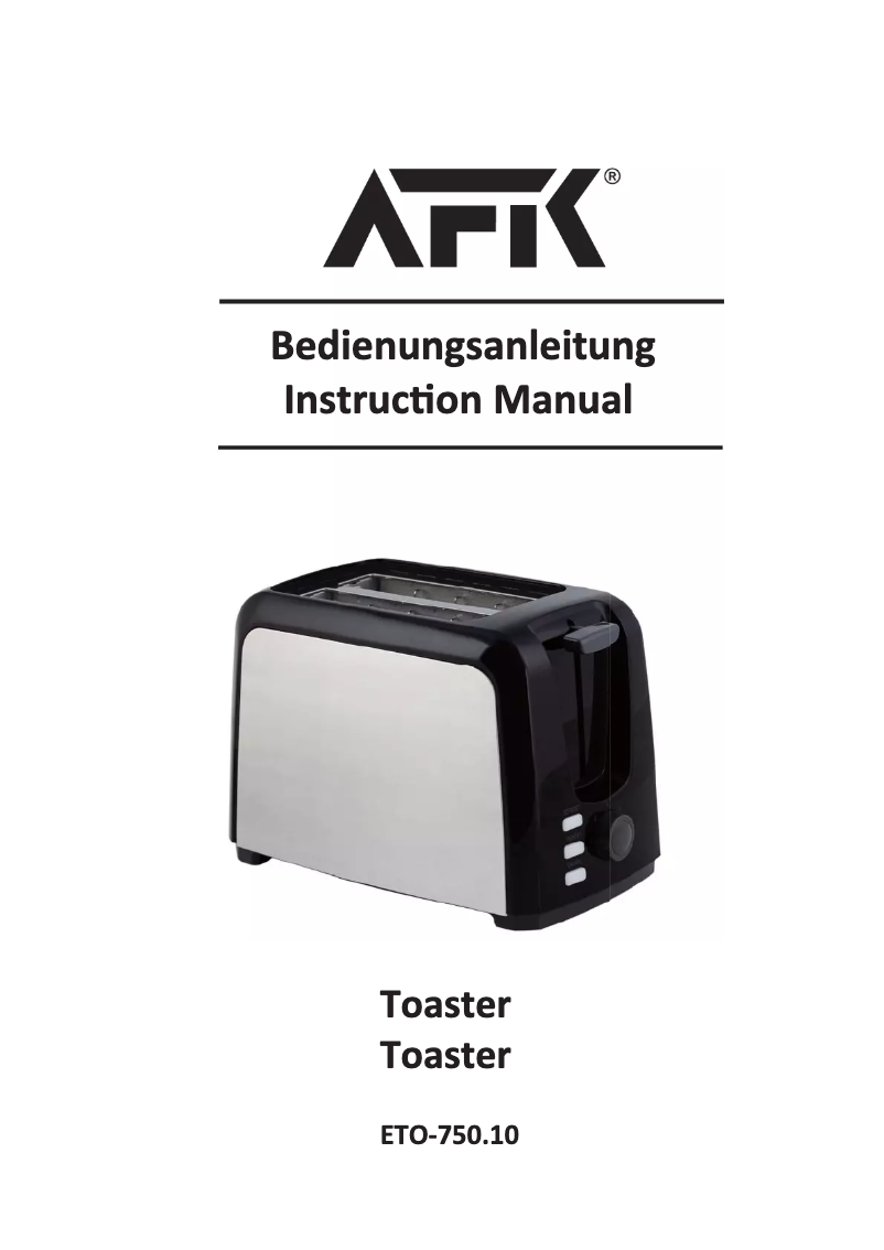 Página 1 del manual Manual de usuario AFK ETO-750.10