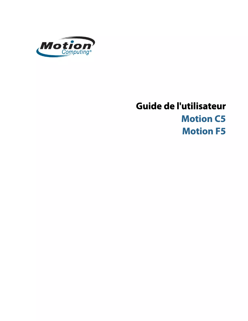 Image de la première page du manuel de l'appareil F5