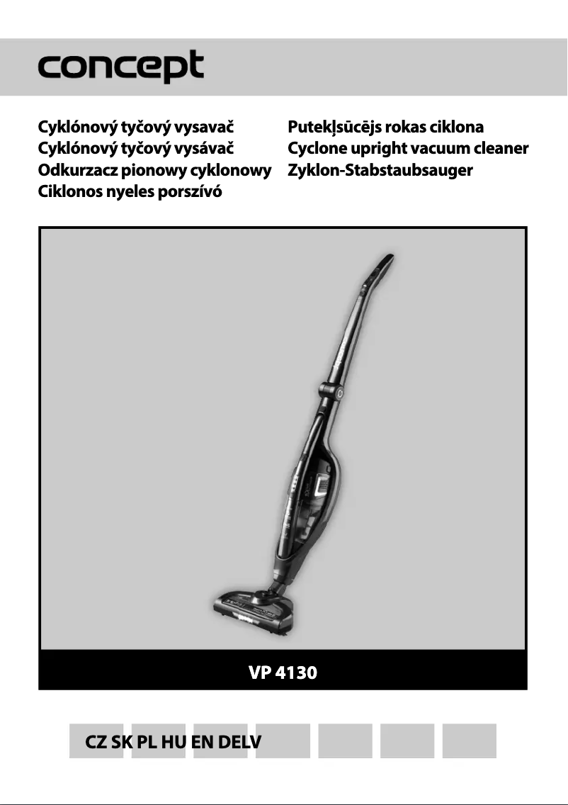 Image de la première page du manuel de l'appareil VP-4130
