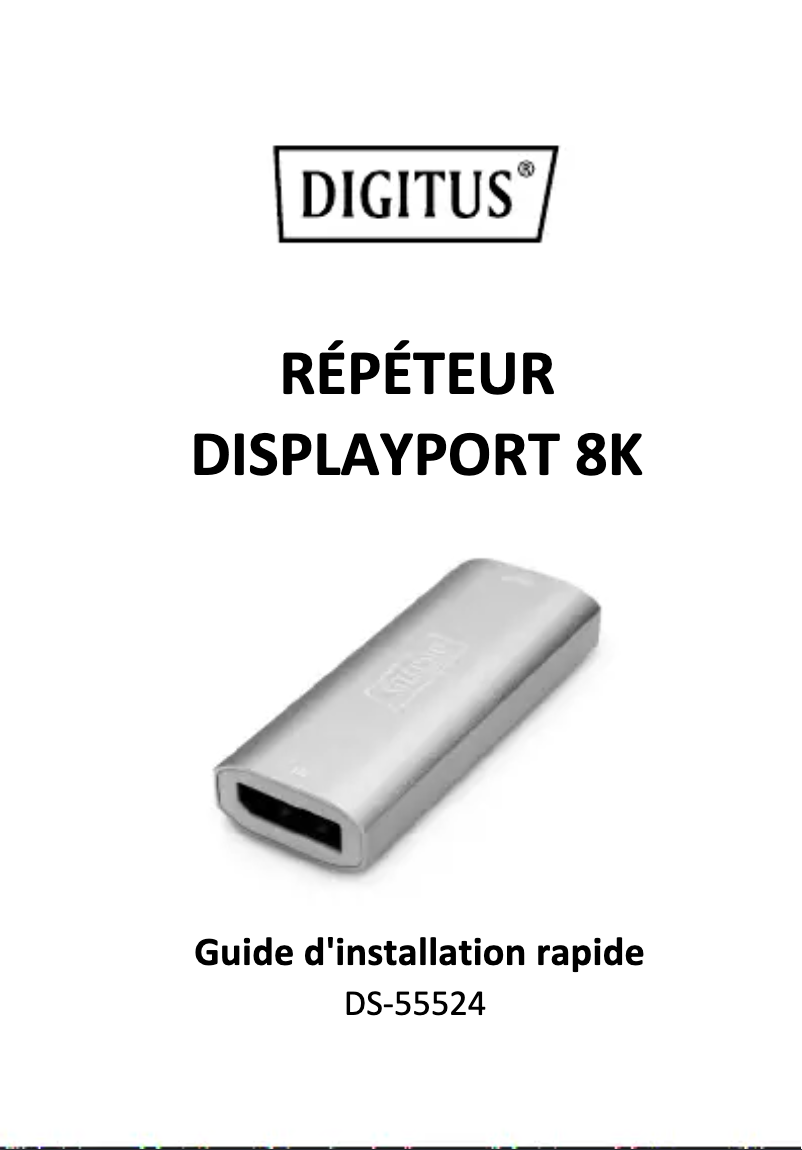 Page n°1 - Manuel utilisateur Digitus DS-55524