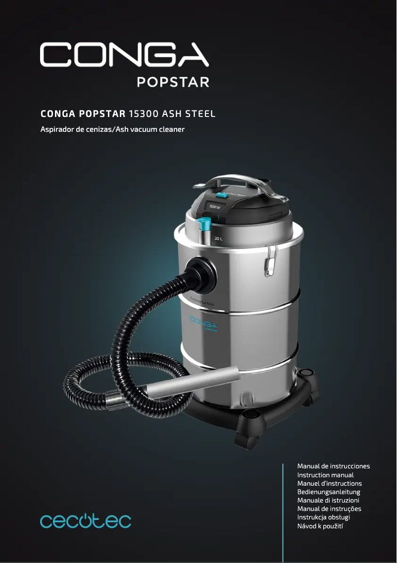 Page 1 de la notice Manuel utilisateur Cecotec Conga Popstar 15300 Ash