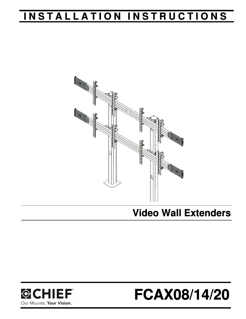 Page n°1 - Manuel utilisateur Chief FCAX20