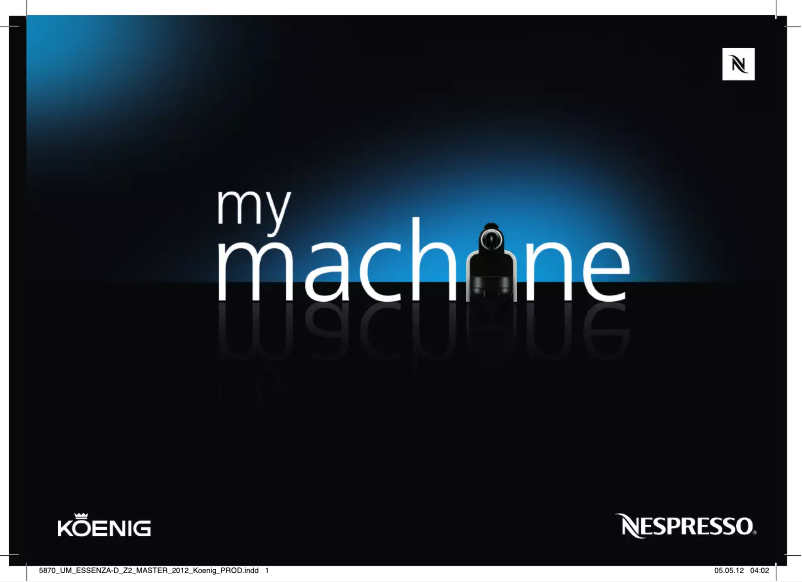 Page 1 de la notice Manuel utilisateur Koenig Nespresso Capri B03125 