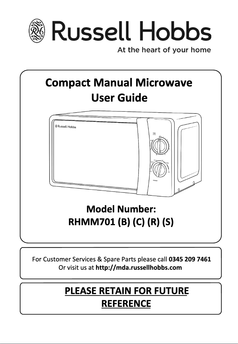 Page n°1 - Manuel utilisateur Russell Hobbs RHMM701B