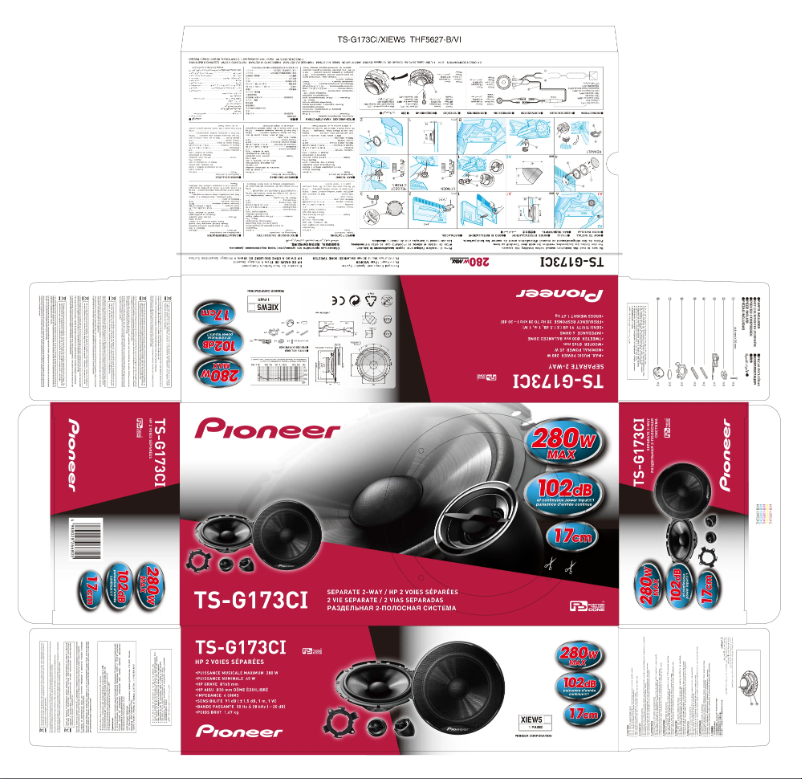 Page n°1 - Manuel utilisateur Pioneer TS-G173Ci