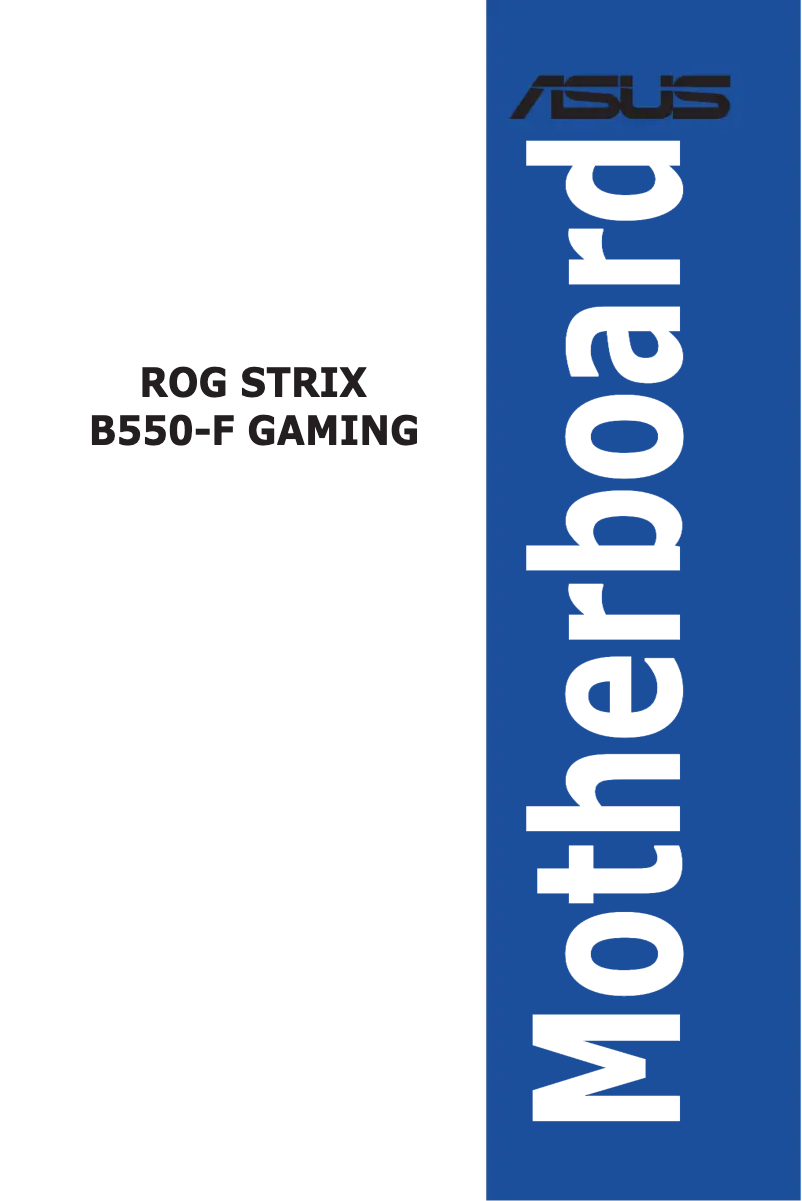 Page 1 de la notice Manuel utilisateur Asus ROG Strix B550-F