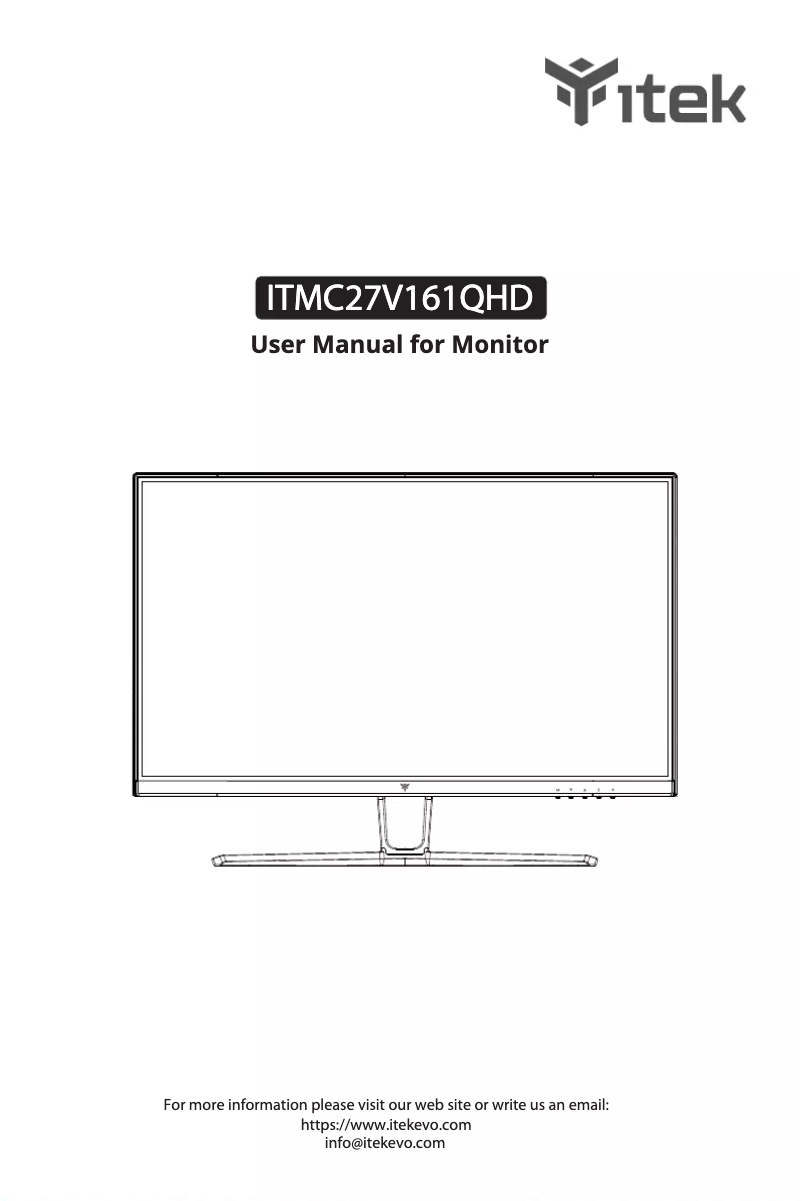 Page n°1 - Manuel utilisateur iTek ITMC27V161QHD