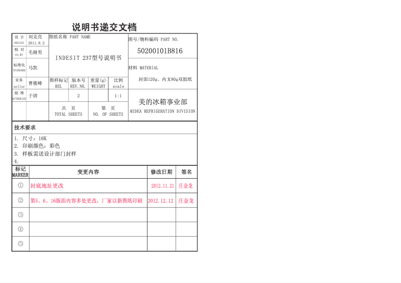 Page n°1 - Fiche technique Indesit DAA 55 NF UK.1