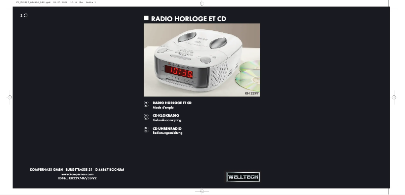 Page 1 de la notice Manuel utilisateur SilverCrest KH2297