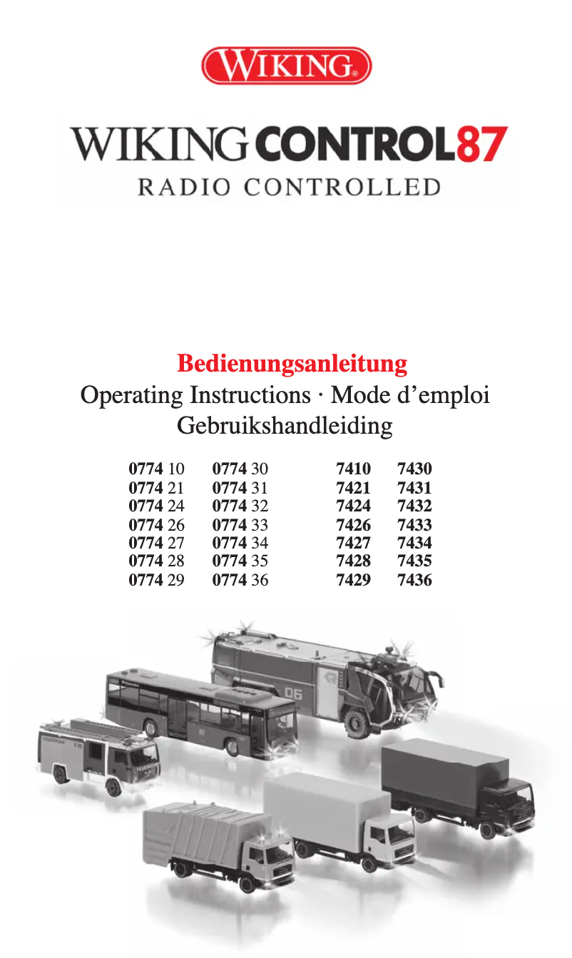 Page n°1 - Manuel utilisateur Wiking Control 87