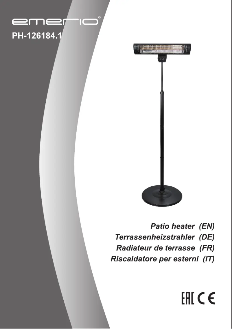 Image de la première page du manuel de l'appareil PH-126184.1