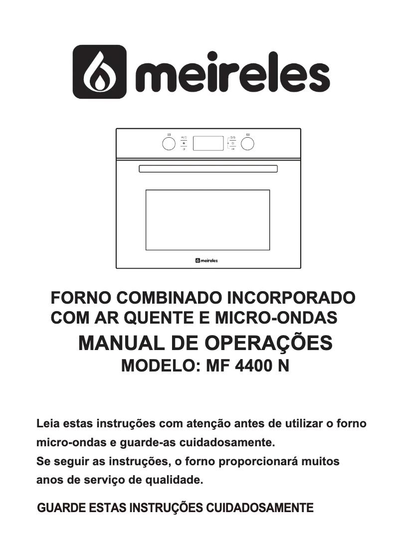 Page 1 de la notice Manuel utilisateur Meireles MF 4400 N