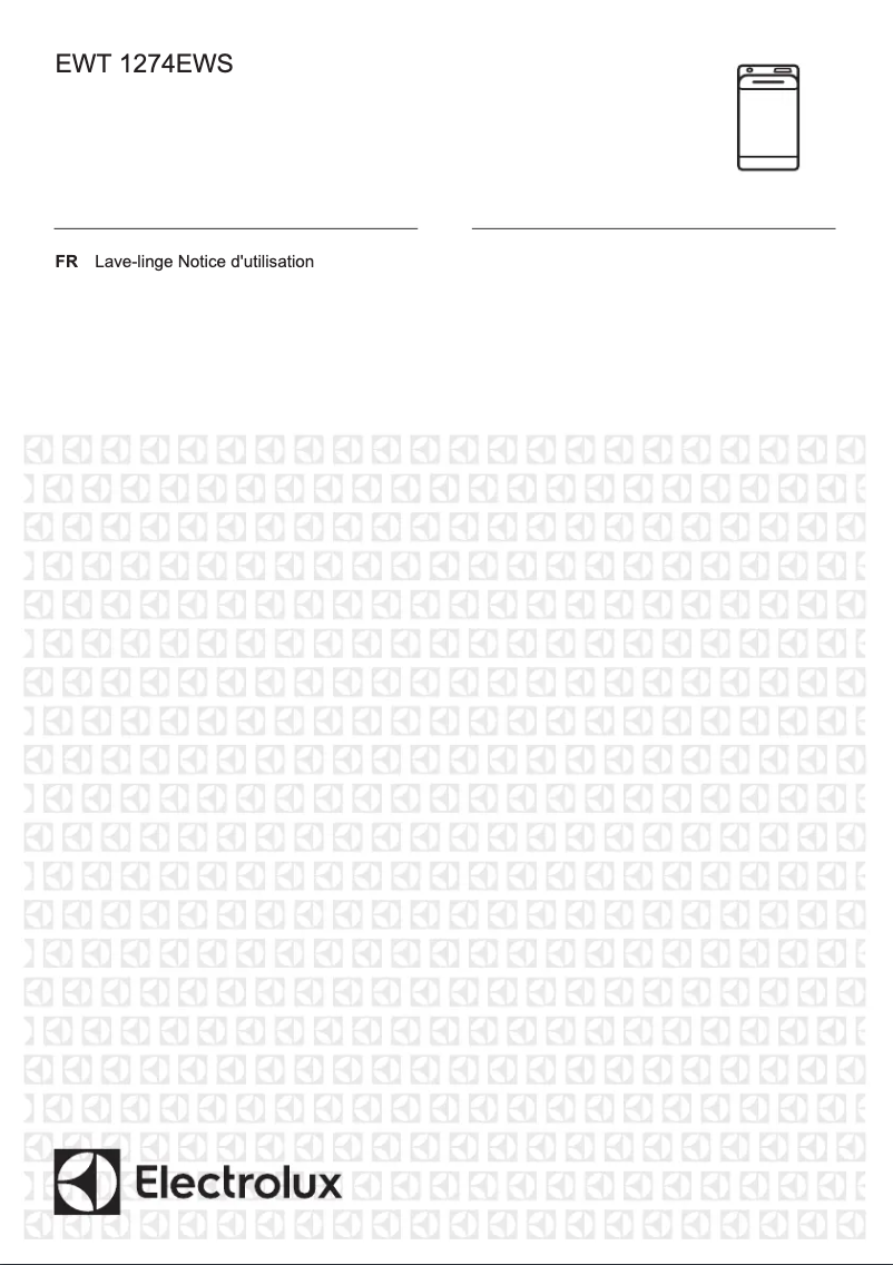 Page 1 de la notice Manuel utilisateur Electrolux EWT1274EWS