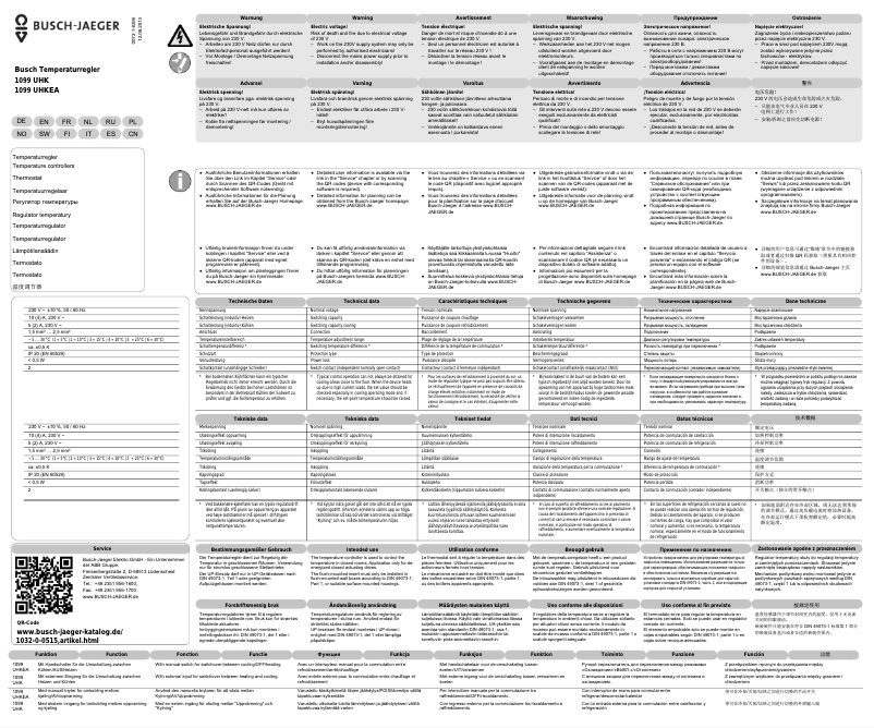 Page n°1 - Manuel utilisateur Busch-Jaeger 2CKA001032A0516