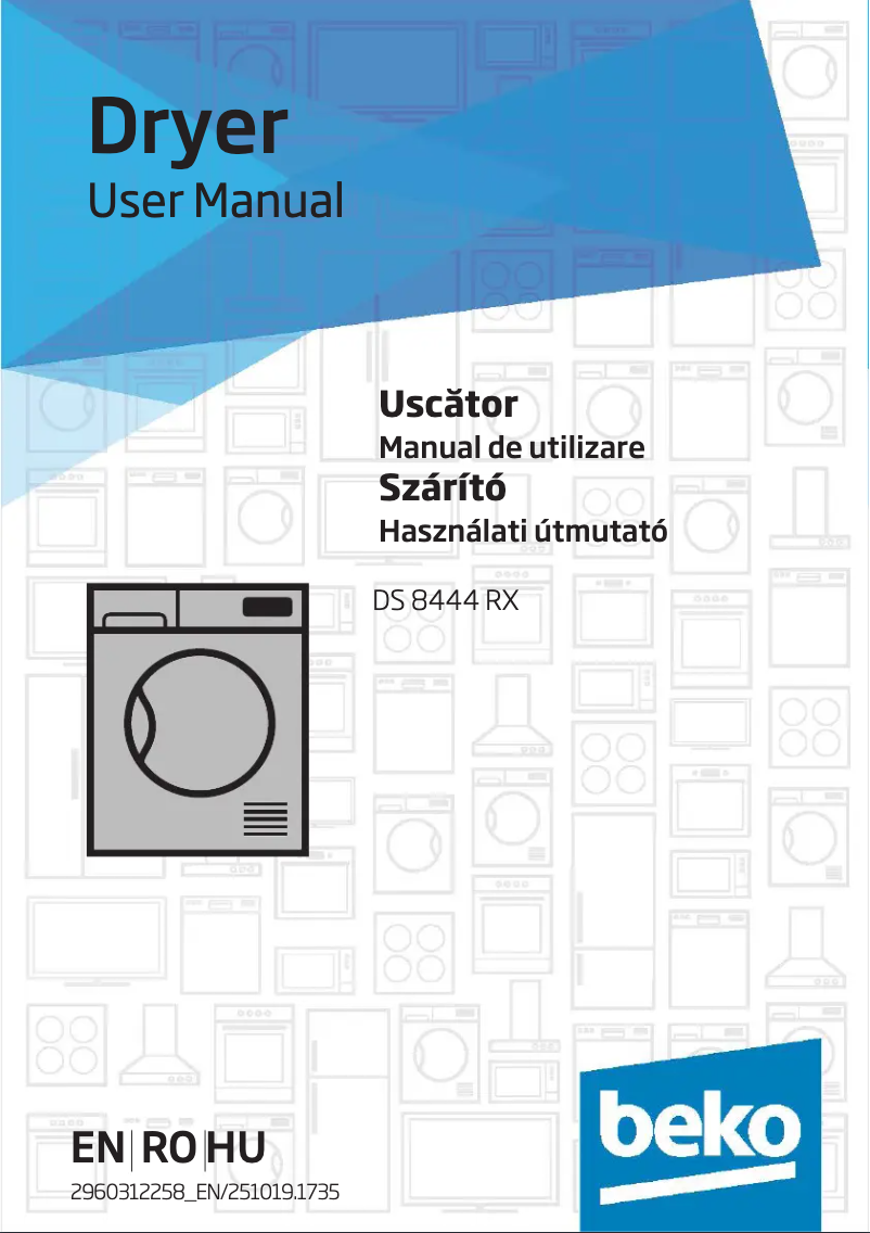 Image de la première page du manuel de l'appareil DS 8444R X